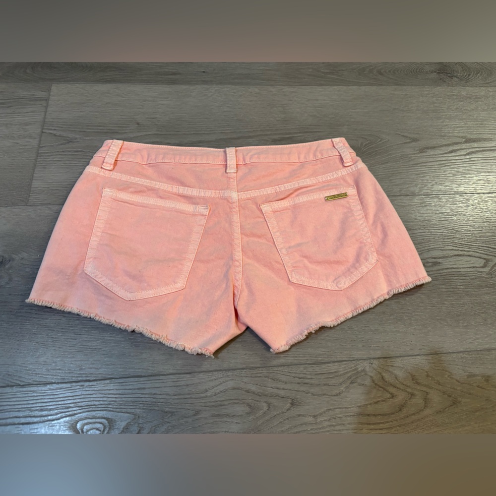 Michael Kors Light Pink Frayed Jean Shorts - Size 0 - New With Tags - Picture 6 of 16
